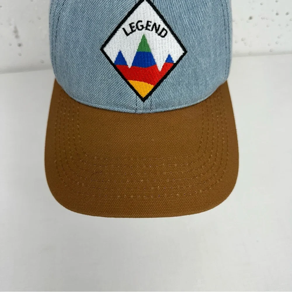 Legend 5 Panel Denim Adjustable Baseball Hat